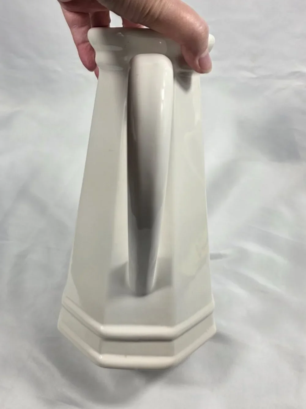 Pfaltzgraff Heritage White Coffee Pot (NO LID) Multisided Made in USA